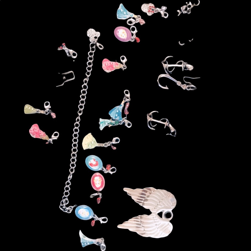 Disney princess charm bracelet 2 available all princess charms and Mickey charm